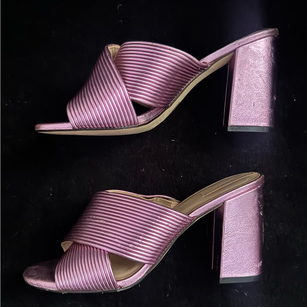 Aldo Metallic Heeled Sandals